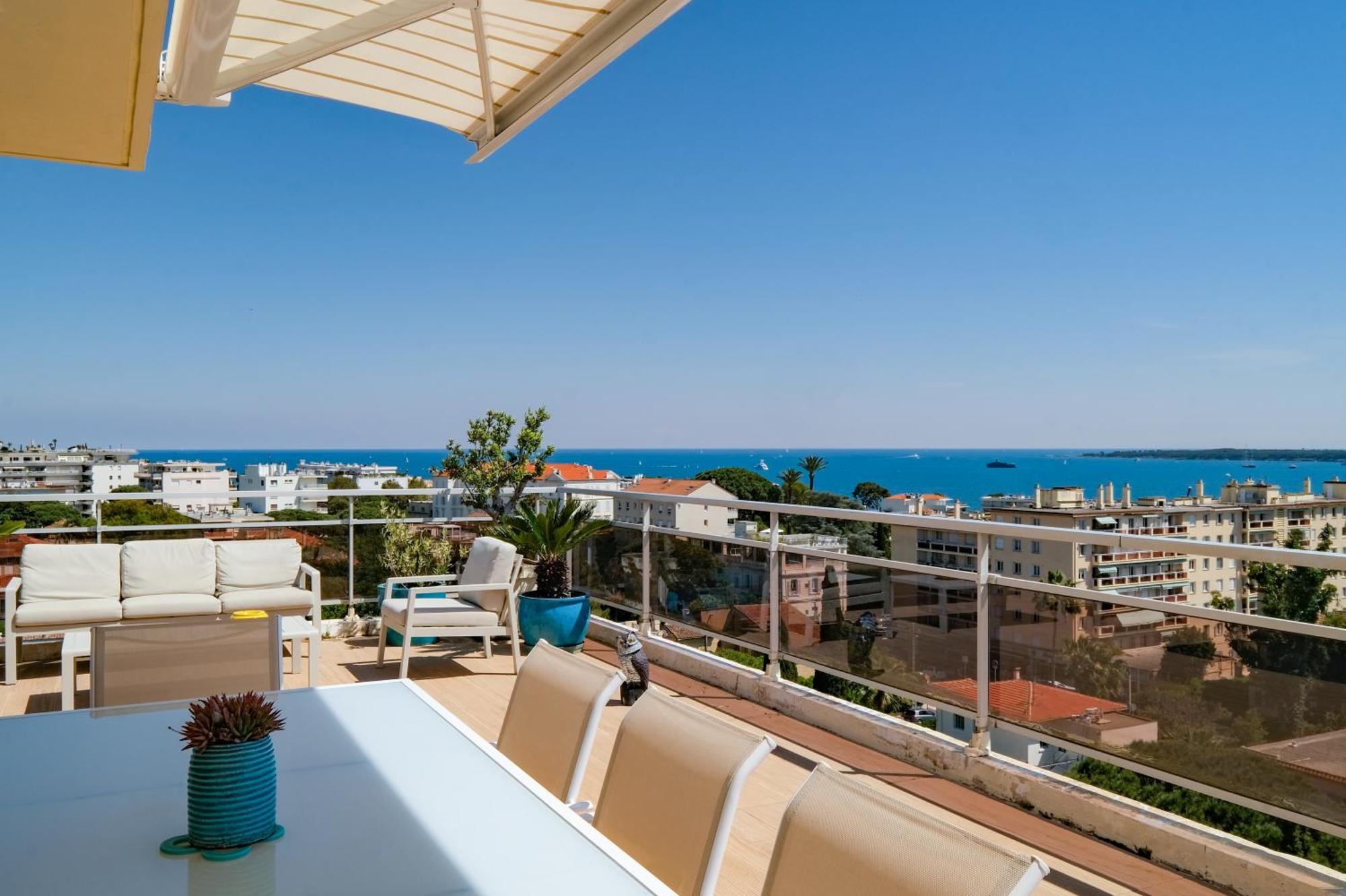 Villa Sur Le Toit - Vue Mer Exceptionnelle Cannes Esterno foto
